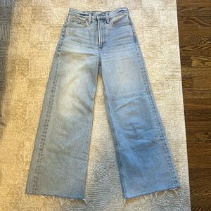 PISTOLA LANA RAW HEM ANKLE WIDE LEG JEANS